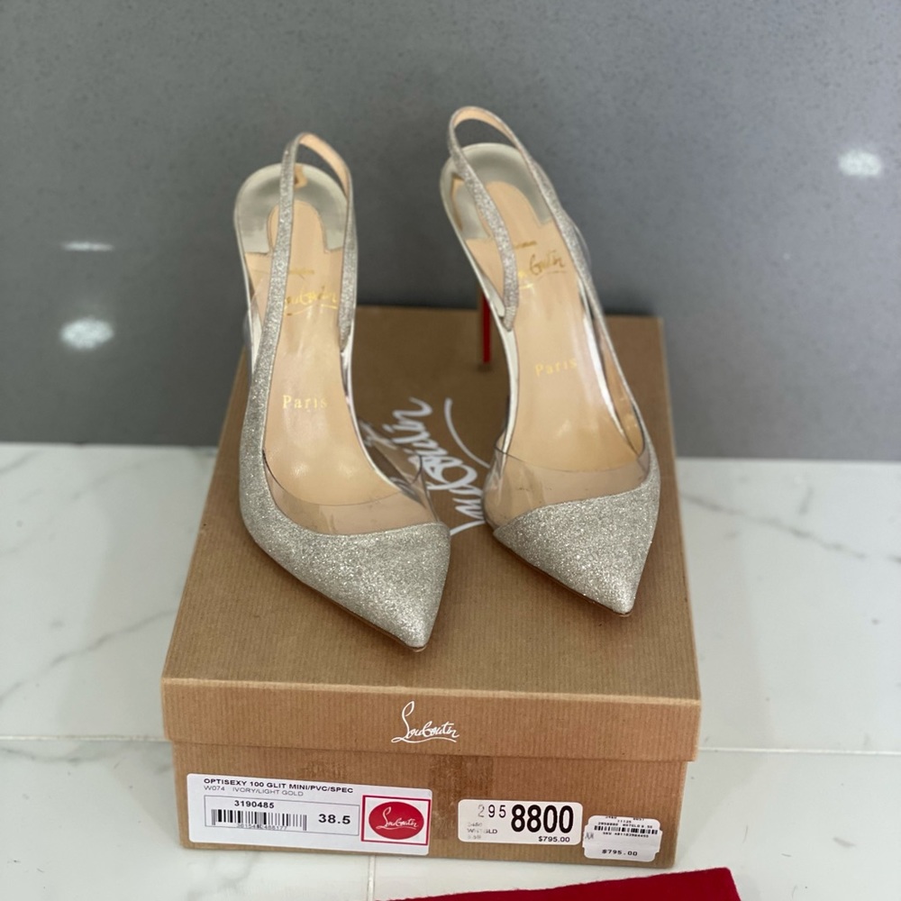 Gold Christian Louboutin Heels